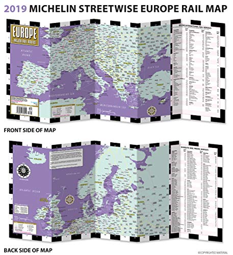 Streetwise Europe & Major Rail Routes Laminated Map (Michelin Streetwise Maps) #TOP1