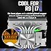 Cooler Master Hyper 620S Dual Tower CPU Air Cooler, ARGB Sync, 120mm PWM Fan, 6 Copper Direct Contact Heat Pipes, 154.9mm Tall Silver