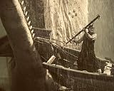 Gregory Peck In Moby Dick Battling Giant Whale With Sharp Teeth 16x20 Classic Hollywood Poster