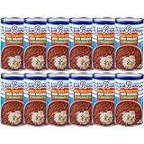 Blue Runner—Creole Cream Style Red Beans—27 oz Can (Pack of 12)—No Salt Added—Slow Cooked and Authentically Creole Kidney Beans