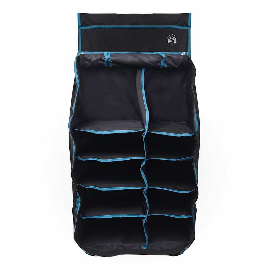 Organiseur de tente suspendu 10 poches en tissu Oxford noir