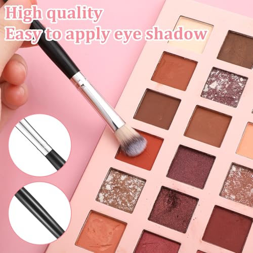 2 Stücke Augen Make-up Pinsel Lidschatten Pinselset Doppelkopf Schminkpinsel Makeup Blender Pinsel Augenpinsel Set Eyeshadow Brush Lidschattenpinsel für Concealer Highlighter Loses Puder