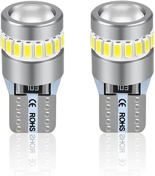 XELORD T10 W5W LED 194 168 Lampadina 6000K Bianco Cuneo Tipo Lampadine 12V Auto Targa Lampade,Luci laterali,Posizione,Cortesia Luce(2 Pezzi) - 1