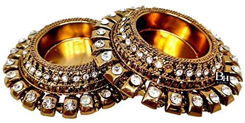 Bombay Haat Antique Gold Metal Diwali Diya Tealight Candle Holders For Diwali Home Decoration | Diwali Lights |Gift Items For Diwali | Home Decoration Items | Diwali Decoration Items For Home | (2) #TOP26