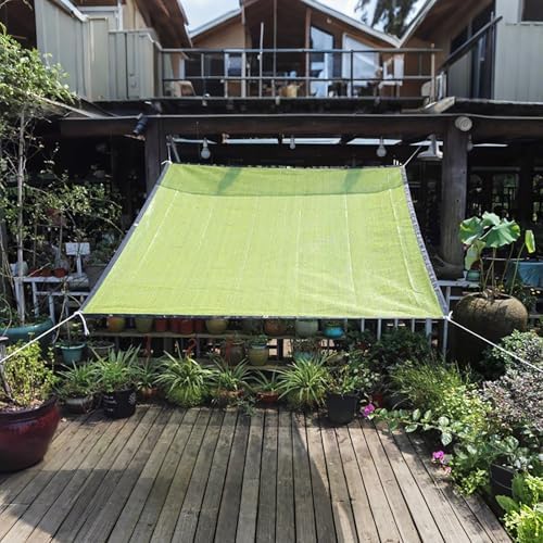 70% Green Shade Cloth for Garden, UV Resistant Sunblock Mesh Fabric, Grommeted Shade Net for Plants, Durable 3x5m (9.84x16.4ft) Outdoor Cover