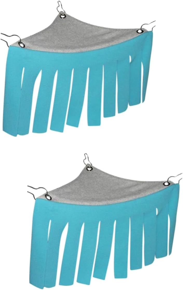 Homoyoyo 2 Pcs Dogs Tent House Pet Tent Tassels Cat Dog Bed Play House for Small Pets Chinchilla Rat
