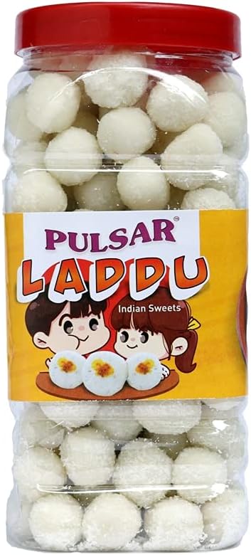 Pulsar Coconut Laddu Coconut Ball 780 gm (TRENDY JAR PACK)(Indian Sweets) coconut peda
