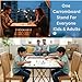 AnNafi® Carrom Stand | Professional Carrom Board Stand | Easy Adjustable & Foldable Four Fold Stand with Compact Design | Combination of Full Size Metal Pipe, Iron Rod & PVC | Indoor Games Fun Durable Strong