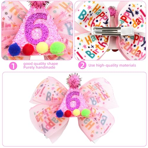 Nœud rose pour décoration de coiffure et cadeau de naissance pour bébé - 3