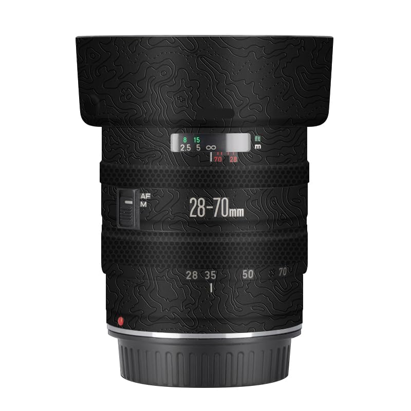 Bouchon d'objectif EF 28-70 3.5-4.5 II haut de gamme autocollant noir brillant
