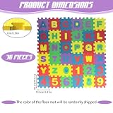 36-elementowa mata do puzzli dla dzieci, pianka dla niemowląt, płyta piankowa, bardzo wytrzymała gra - odpowiednia dla 4-6 lat (9x9cm)