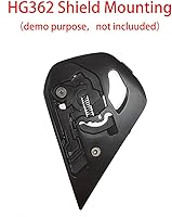 Vista 3 de Martian Casco modular de cara completa para motocicleta, protector solar con doble visera: HG362 tintado