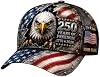 Gorra personalizada Daty de 250 años impresa en 3D 1776-2026, gorra de béisbol patriótica ajustable, regalo de celebración 2