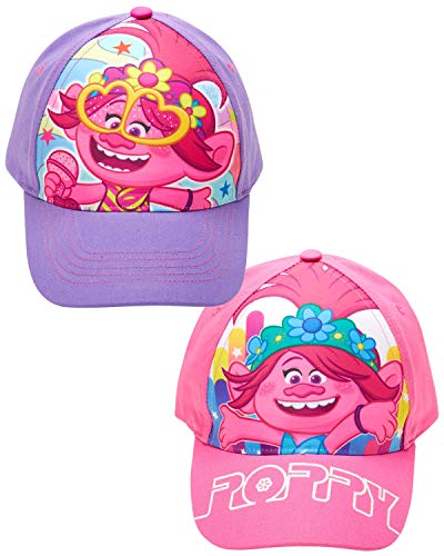 DreamWorks Trolls Poppy 2 Piece Design Girls Baseball Cap (Age 4-7)2