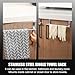 QUMIIRITY 2pcs Stainless Steel Bathroom Towel Rack Wall-Mounted Towel Holder 36cm Large Single Bar Tool-Free Door Hook for Kitchen and Bathroom Storage
