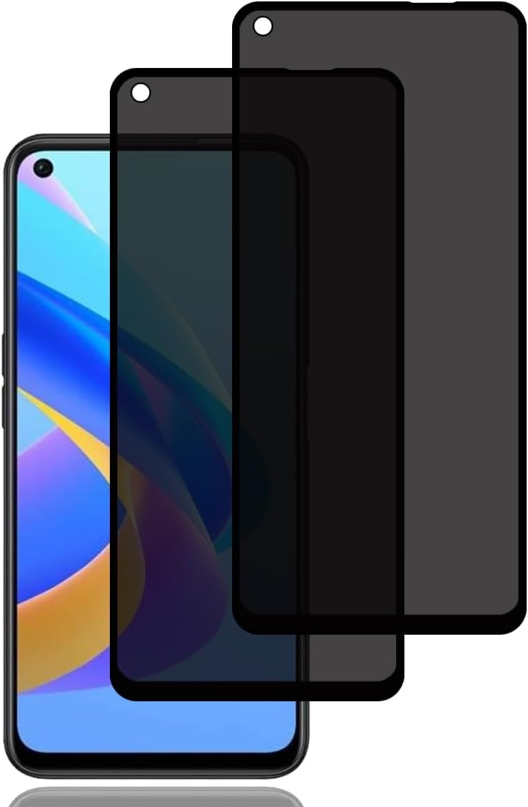 2 Pezzi] Privacy Pellicola Protettiva per OPPO A53/ OPPO A53s, Privacy Vetro temperato 9H Durezza,Film Anti-Spy Pellicola Temperata Privacy Screen Copertura Completa Anti-Spia Protezione Schermo