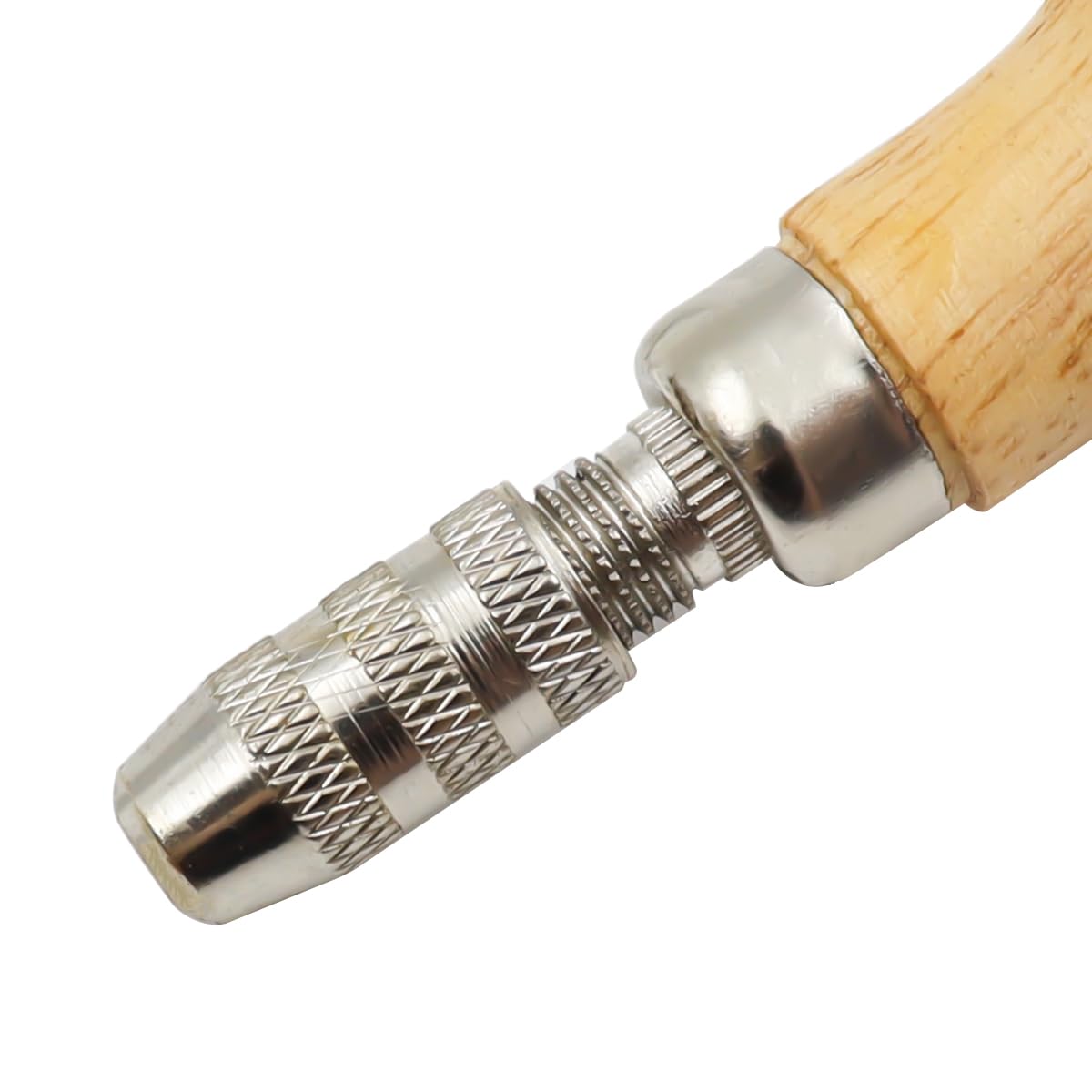 Mandrino a Mano in Legno con Morsa a Perno, Trapano a Mano per Sostituzione Graver con Pietra Diamantata