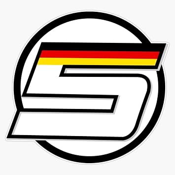 Logo Sebastian Vettel Number 5 Sticker Vinyl Decal Bumper Sticker 5"