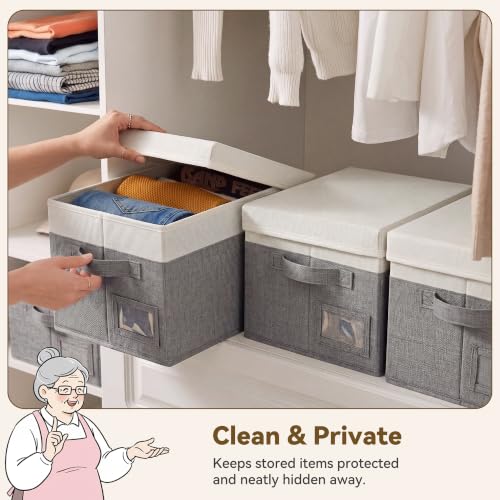 Image of GRANNY SAYS Storage Bins with Lids, Decorative Storage Boxes with Lids