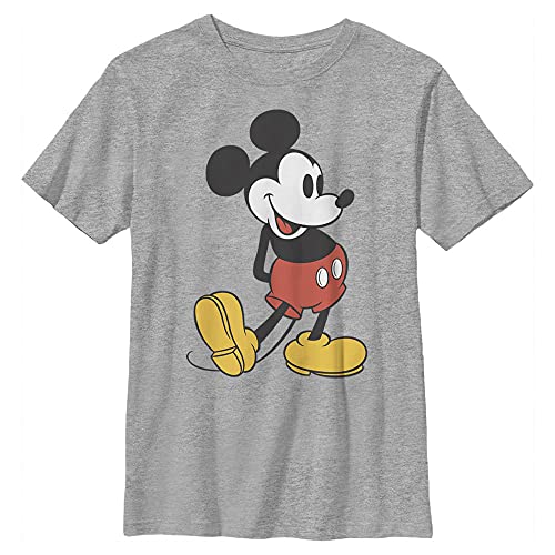 T-shirt Mickey Mouse Disney pour garçon en gris chiné taille XS