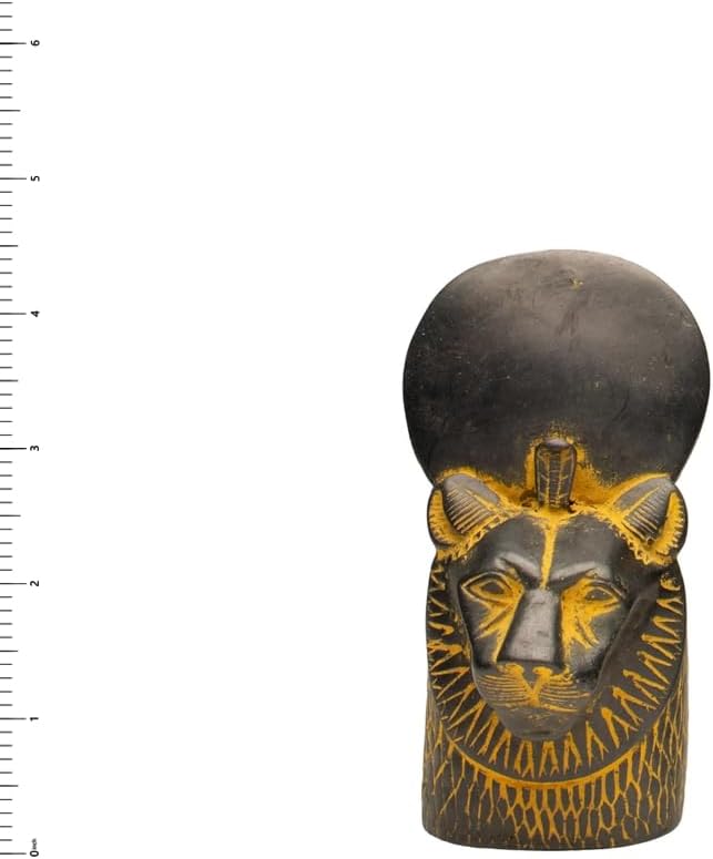 Discoveries Egyptian Imports Sekhmet Bust Antique Gold - 4.5" - Made in Egypt