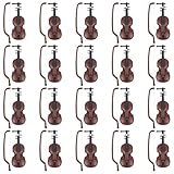Ornamento per violino sfuso: design delicato a forma di violino, aspetto alla moda ed elegante, decorazioni per feste a forma di violino