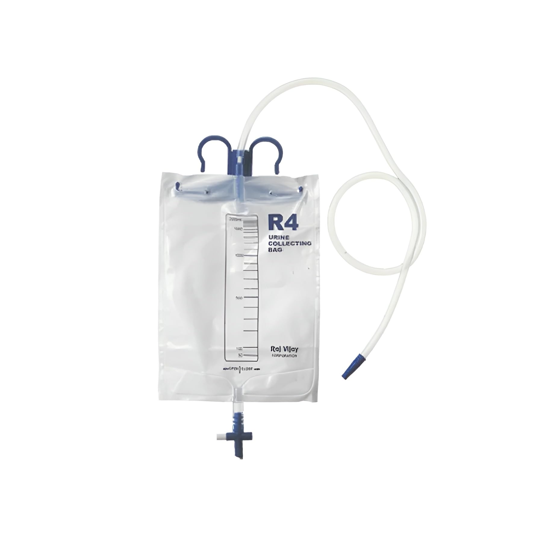 R4 Urine Bag with Bottom Outlet | Urine Collector | Capacity - 2000 ml | Pack of (10)
