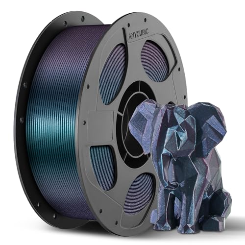 Image of ANYCUBIC Galaxy PLA 3D Printer Filament, Sparkle Glitter PLA, Chameleon Changing Colors, 3D Printing PLA Filament 1.75mm Dimensional Accuracy + /- 0.03mm, 1KG Spool (2.2 lbs), Galaxy Blue