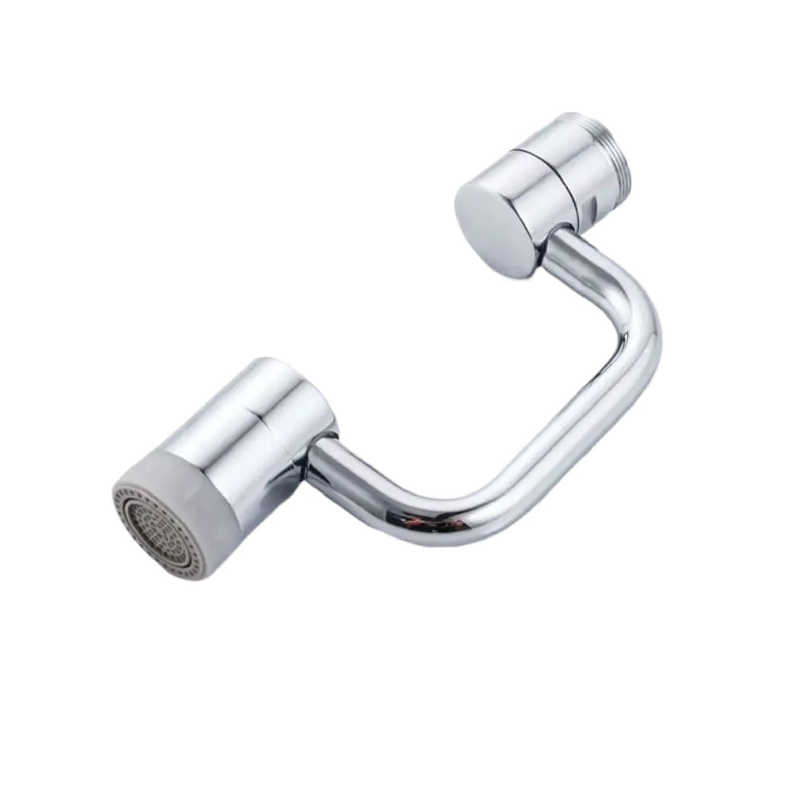 Cxfjshewcv Silver 1080° Universal Kitchen Faucet Anti-Splash Aerator Bathroom Tap Rotatable Extender Bubbler Head Nozzle Adapter