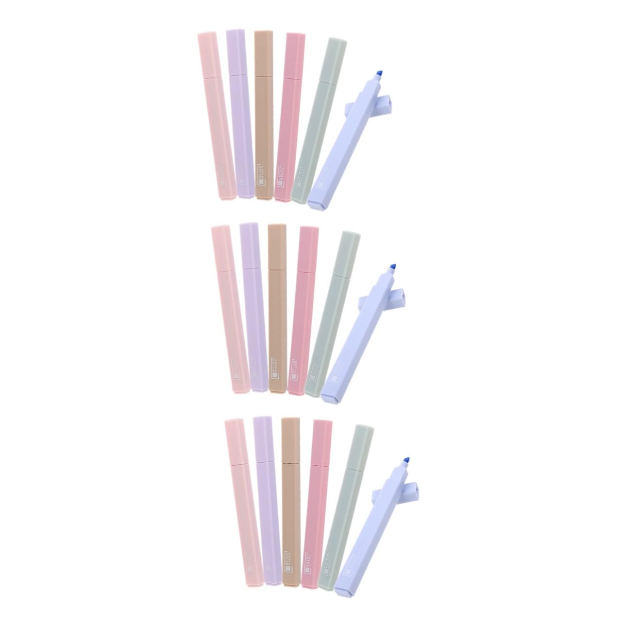 STOBOK 18pezzi Evidenziatori Colorati Con Punta Larga Per Marcatura e Annotazioni Pennarelli Per Studio e Ufficio Scrittura e Design Antileakage