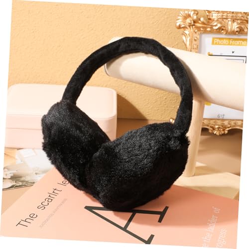Cubre orejas POPETPOP para evitar el dolor por frío en invierno accesorio ajustable negro 6