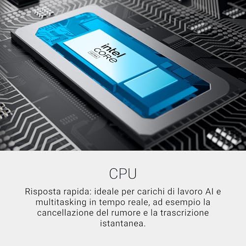 16 Plus 2-in-1 Copilot+ PC DB06250 16" 2.5K Mini-LED HDR600 Touchscree, Intel Core Ultra 7 Serie 2, Intel Arc, 16 GB RAM, 1 TB SSD, Windows 11 Home, Tastiera retroilluminata QWERTY, Blue - Notebook - Immagine 3