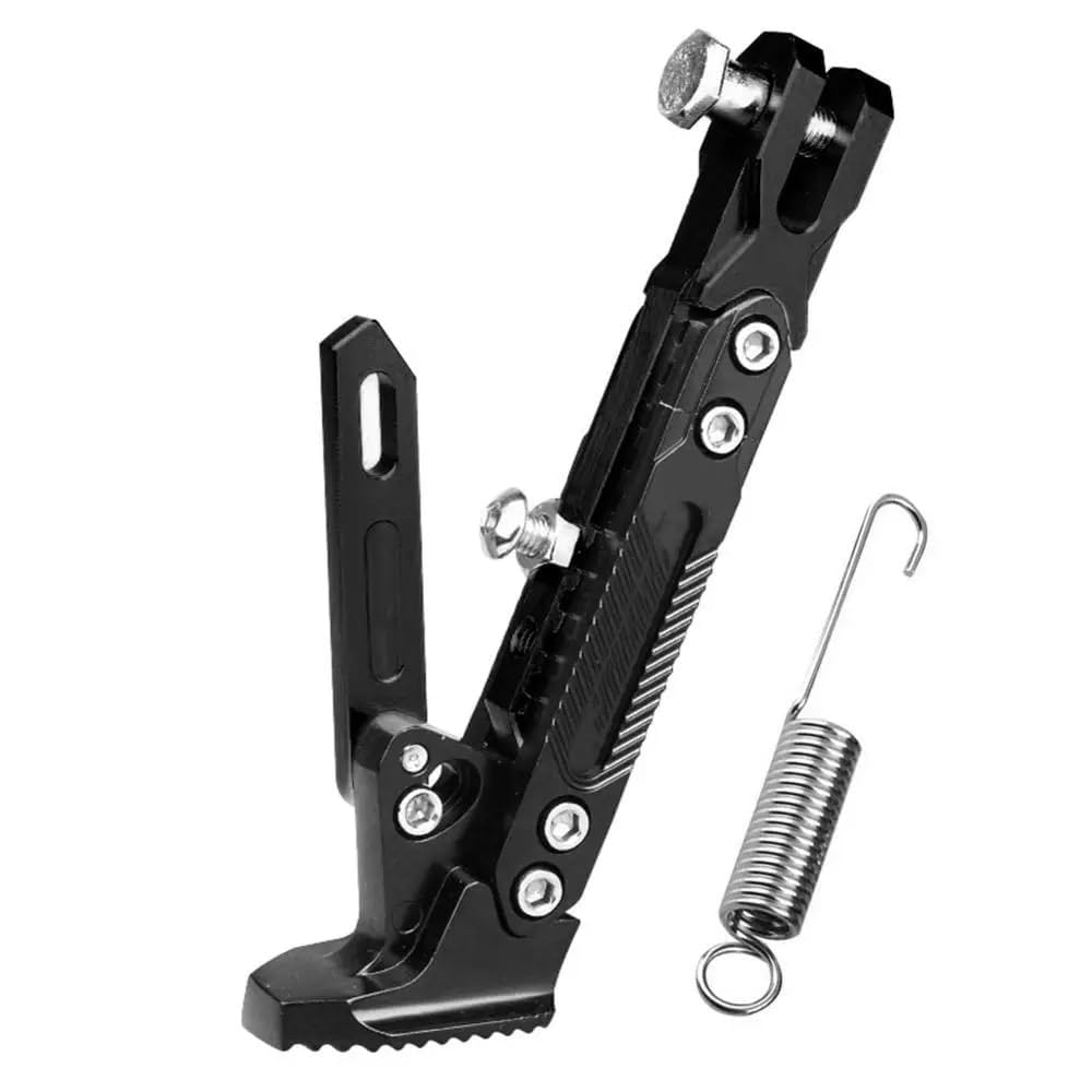 1 Pezzo Cavalletto Laterale Stazionamento Moto per Africa Twin 1100,Infrangibile Antiscivolo Supporto Sostitutivo Veicolo,Black