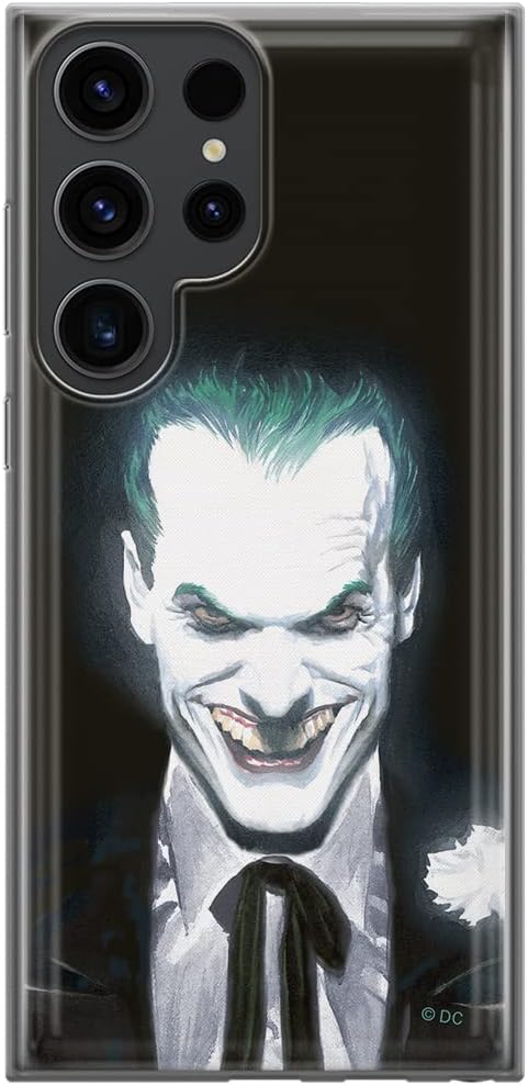 ERT GROUP Mobile Phone case for Samsung S23 Ultra Original and Officially Licensed DC Pattern Joker 007 optimally adapted to The Shape of The Mobile Phone, case Made of TPU