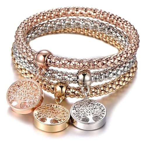 Catálogo para Comprar On-line Accesorios para Dama comprados en linea. 49 Pptabold 3 Piezas Pulseras para Mujer Arbol de La Vida Acero Inoxidable,Regalos para Mama 10 de Mayo, Pulsera Joyeria Accesorios Tobillo Regalos para Mujer Mamá Novia Esposa...