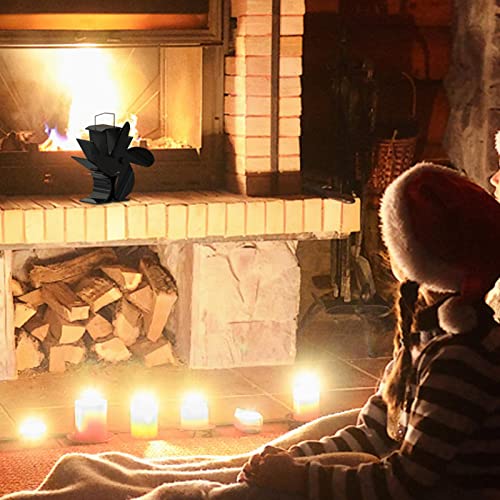 fogão a lenha movido a calor,Ventilador Térmico para Fogão a Lenha | Ventilador silencioso para lare