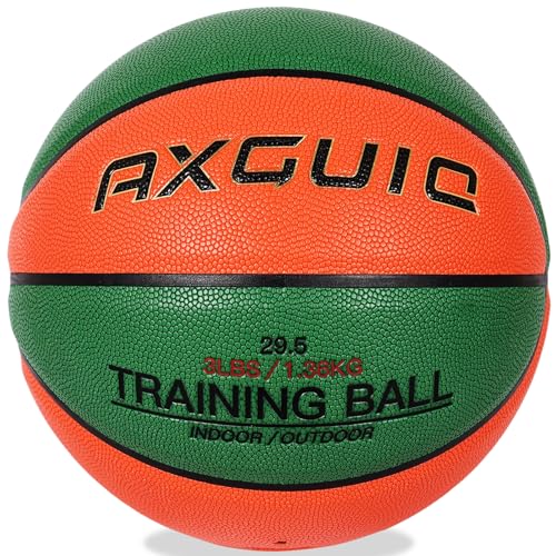 AXGUIQ 3LBS Weighted Heavy Training Basketball 29.5" for in& Outdoor