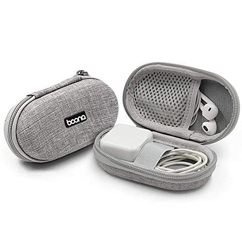 SoloTravel Earphone Case Charger Pouch Earphone Pouch EVA Shockproof Carrying case for Headset, Pen Drives, SD Cards (Grey Color)