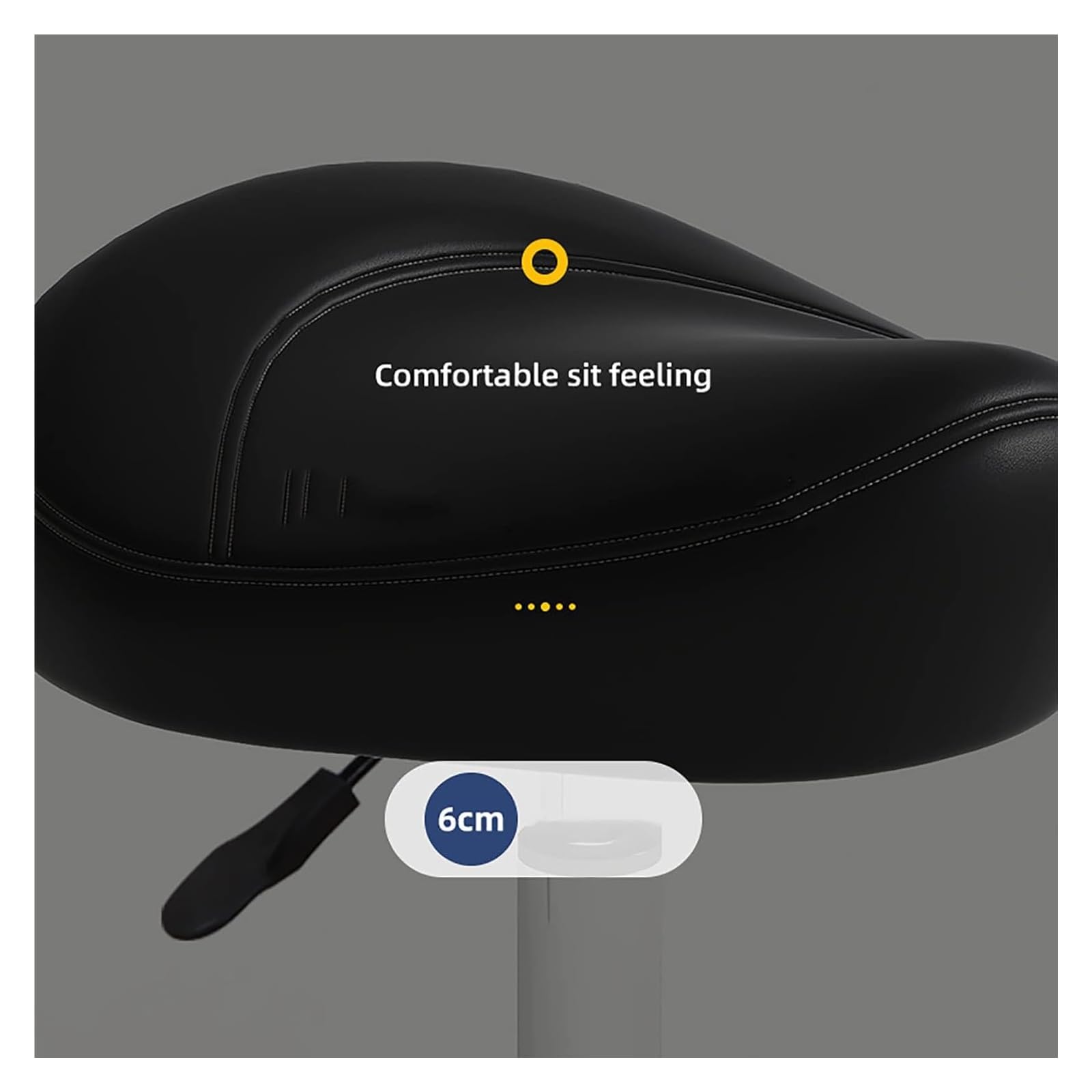 Silla de Oficina Silla de Escritorio Taburete con Ruedas giratorias de Altura Ajustable, Taburete ergonómico Resistente para Laboratorio, clínica, Dentista, salón, masajes, Oficina y hogar