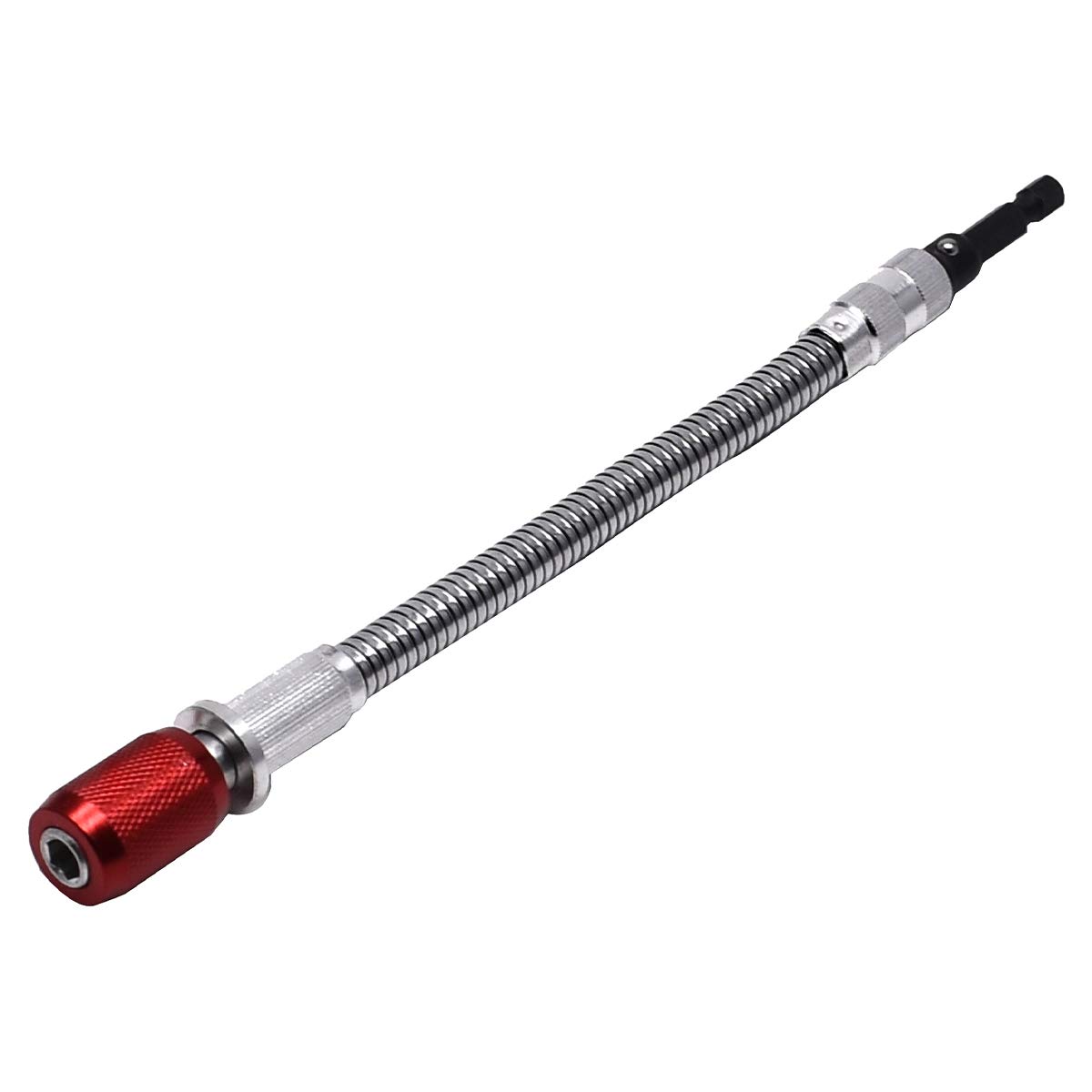 Amtech Red 240 Mm Flexible Drive Extension, 1/4? Hex Quick Change Bit Holder, 360° Rotation For Tight And Confined Work Areas
