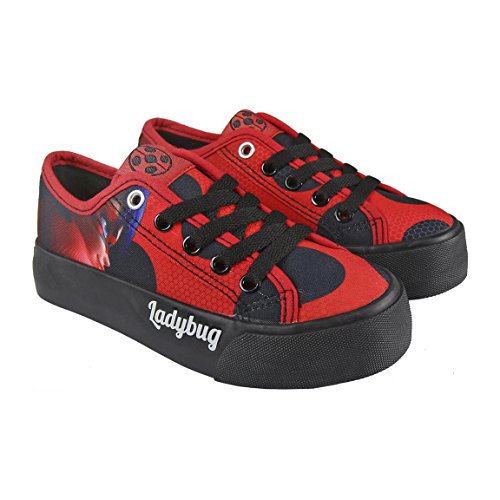 Ladybug 2300002900 Zapatillas Loneta Volcanizada, Rojo, Negro, 30 EU para Niñas