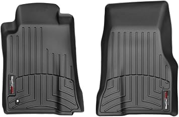 WeatherTech Custom Fit FloorLiners for Ford Mustang, Mustang, 1st Row 441391, Black
