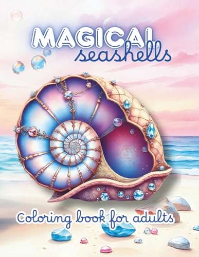 Magical Seashells: Coloring book for adults Designed in Finland (Coloring Book Magical Snowballs) image 2