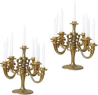 ULDIGI 2pcs Wedding Candle Christmas Candle Holders Cake Candle Birthday Cake Topper Christmas Candles Birthday Candlestick Chandelier Candle Holder Cake Stand Cake Picks Unique Ornaments