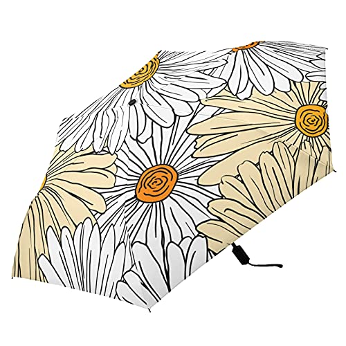 Parapluie pliable portable à motif floral pour vos balades en ville