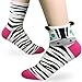 KONY Women's Girls Casual Funny Novelty Crew Socks, Cute Animals Printed Pattern - Gift for Pet Animal Lovers (Cute Animal Cover - 5 pairs)
