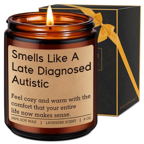 Fairy's Gift Candle, Late Diagnosed Autism Gifts for People, Autistic Adult Must Have - Neurodivergent Gifts for Autistic Adults, Teens - Funny Autism Awareness Acceptance Stuff for Men Women Mom Dad