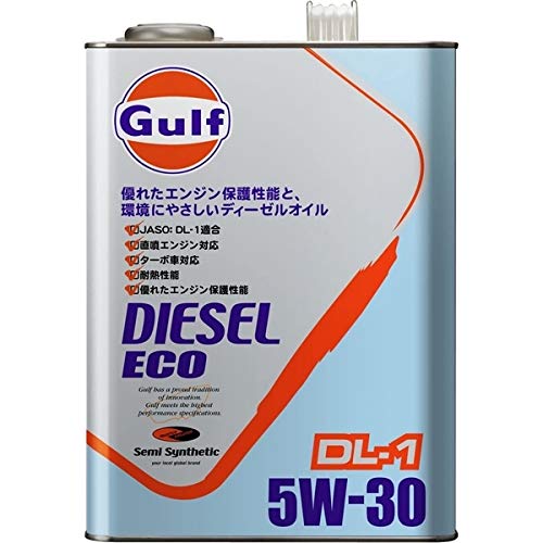 Amazon | ガルフ ディーゼルエコ 5W-30 DL-1 Semi Synthetic 4L×6 | 車