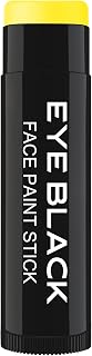YELLOW EYE BLACK STICK, Anti-Glare Eyeblack For Baseball Football Softball Lacrosse Accessories, Sweat-Proof Eye Black Grease Paint, Smooth & Long Lasting, Rich Full Coverage Color