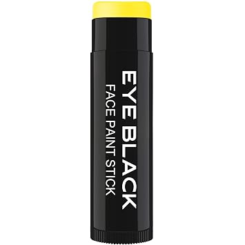 YELLOW EYE BLACK STICK, Anti-Glare Eyeblack For Baseball Football Softball Lacrosse Accessories, Sweat-Proof Eye Black Grease Paint, Smooth & Long Lasting, Rich Full Coverage Color